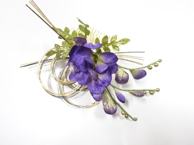 JAPANESE KIMONO / ANTIQUE HAIR ACCESSORY